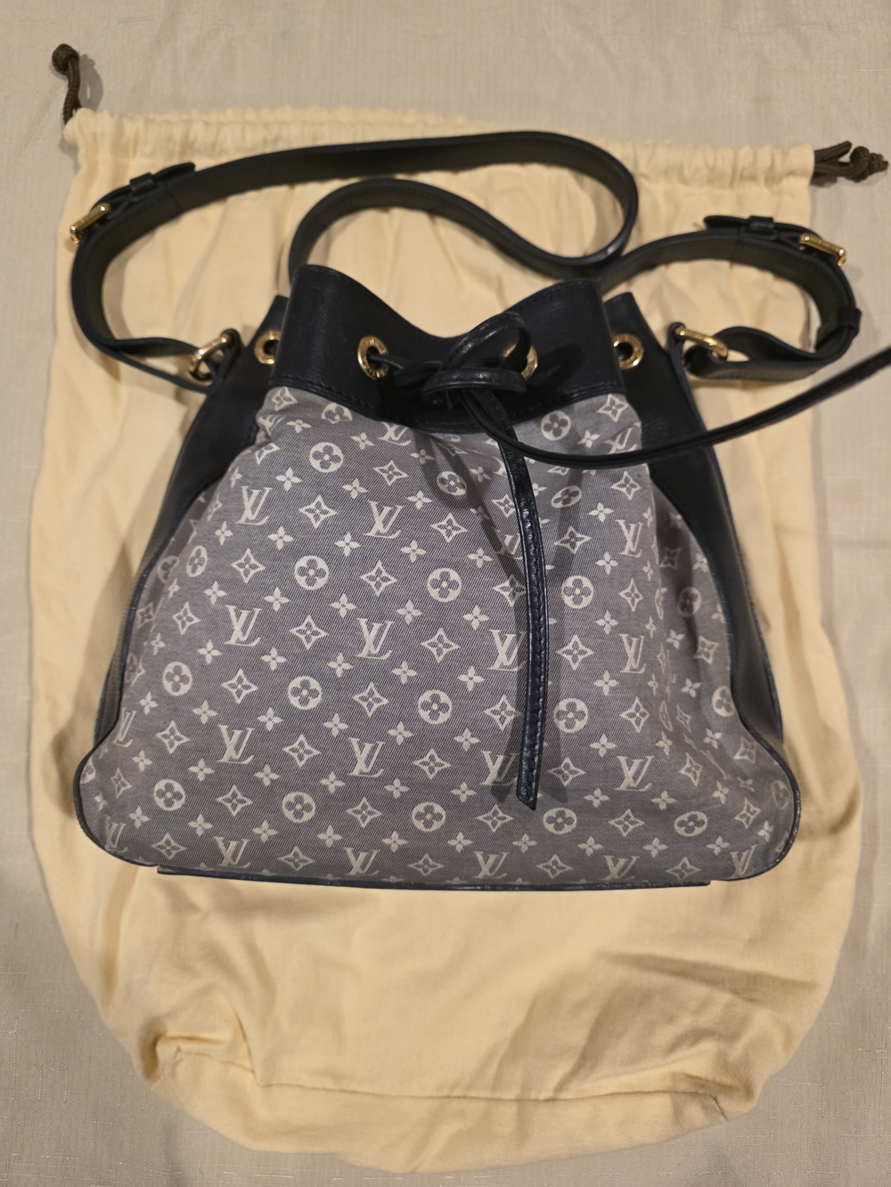Louis Vuitton Blue/Grey Monogram Idylle Noe Bag